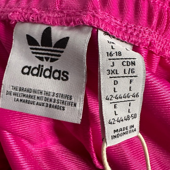 Adidas women’s  Pink Track Pants. Size Large. NWT - Picture 8 of 9